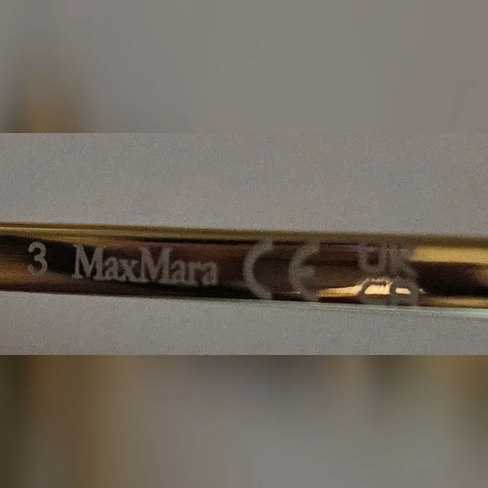 MaxMara Elegant Black & Gold Rx Glasses